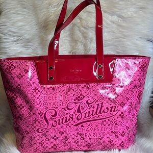 Louis Vuitton Pink Patent Leather Tote